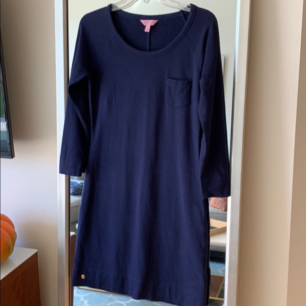 Lilly Pulitzer Navy Terry Dress